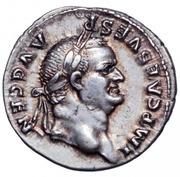 Denarius - Vespasian PONTIF MAXIM obverse image