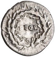 Denarius - Vespasian S P Q R, Rome, 73 reverse image
