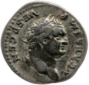 Denarius - Titus and Vespasian PONTIF MAXIM obverse image