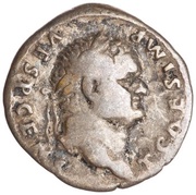 Denarius - Titus PONTIF TRI POT obverse image