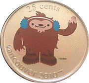 25 Cents - Elizabeth II Quatchi, Canada, 2008 reverse image