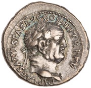 Denarius - Vespasian CONCORDIA AVG; Ceres obverse image