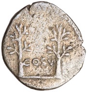 Denarius - Vespasian COS V, Rome, 74 reverse image