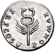 Denarius - Vespasian PON MAX TR P COS V, Rome, 74 reverse image