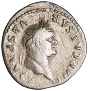 Denarius - Vespasian PONTIF MAXIM obverse image