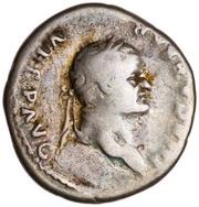 Denarius - Vespasian PONTIF MAXIM obverse image