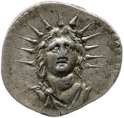 Denarius - Vespasian VESPASIANVS; Sol obverse image
