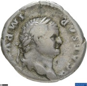 Denarius - Titus PONTIF TR P COS III obverse image