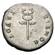 Denarius - Titus PONTIF TR POT, Rome, 74 reverse image