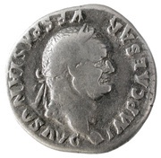 Denarius - Vespasian PON MAX TR P COS V obverse image