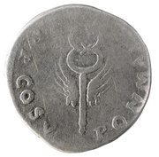 Denarius - Vespasian PON MAX TR P COS V, Rome, 74 reverse image