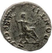 Denarius - Titus PONTIF TR P COS III, Rome, 74 reverse image