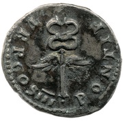 Denarius - Titus PONTIF TR P COS III, Rome, 74 reverse image