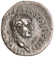Denarius - Vespasian PACI AVGVSTAE; Victory obverse image
