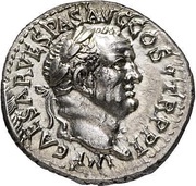 Denarius - Vespasian AVG obverse image