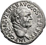 Denarius - Vespasian CONCORDIA AVG; Ceres obverse image