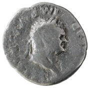Denarius - Titus PONTIF TR P COS IIII; Pax obverse image