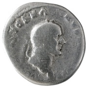 Denarius - Vespasian COS VII obverse image