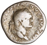Denarius - Vespasian COS VII obverse image