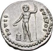 Denarius - Vespasian IOVIS CVSTOS; Jupiter, Rome, 76 reverse image