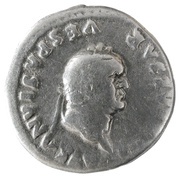 Denarius - Vespasian PON MAX TR P COS VII; Pax obverse image