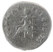 Denarius - Vespasian PON MAX TR P COS VII; Pax, Rome, 76 reverse image