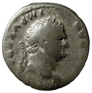 Denarius - Titus IOVIS CVSTOS; Jupiter obverse image