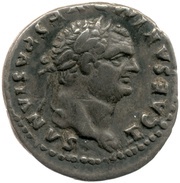 Denarius - Titus COS V obverse image