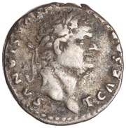 Denarius - Titus IOVIS CVSTOS; Jupiter obverse image