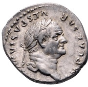 Denarius - Vespasian COS VII obverse image