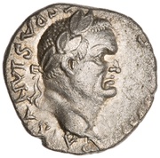 Denarius - Vespasian COS IIII; Pegasus obverse image