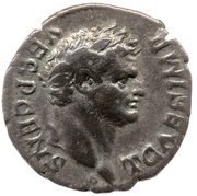 Denarius - Titus COS V; Minerva obverse image