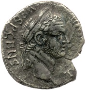 Denarius - Titus COS V obverse image
