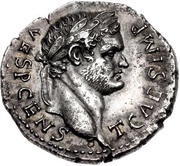 Denarius - Titus FIDES PVBL obverse image