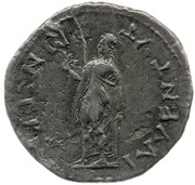 Denarius - Domitian PRINCEPS IVVENTVT; Spes, Rome, 76 reverse image