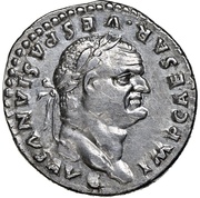 Denarius - Vespasian COS VIII obverse image