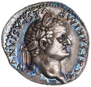 Denarius - Titus COS VI obverse image