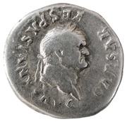 Denarius - Vespasian ANNONA AVG; Annona obverse image