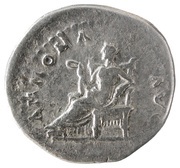 Denarius - Vespasian ANNONA AVG; Annona, Rome, 77-78 reverse image