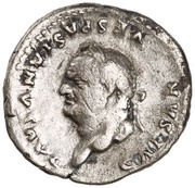 Denarius - Vespasian ANNONA AVG; Annona obverse image