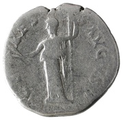 Denarius - Vespasian CERES AVGVST; Ceres, Rome, 77-78 reverse image
