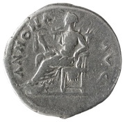 Denarius - Titus ANNONA AVG; Annona, Rome, 77-78 reverse image