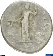 Denarius - Titus CERES AVGVST; Ceres, Rome, 77-78 reverse image