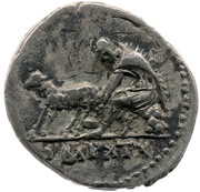 Denarius - Vespasian IMP XIX, Rome, 77-78 reverse image