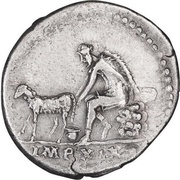 Denarius - Vespasian IMP XIX, Rome, 77-78 reverse image