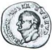 Denarius - Vespasian IMP XIX obverse image