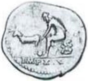 Denarius - Vespasian IMP XIX, Rome, 77-78 reverse image