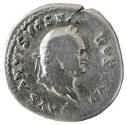 Denarius - Vespasian IMP XIX obverse image