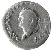 Denarius - Vespasian IMP XIX obverse image