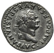 Denarius - Vespasian TR POT X COS VIIII obverse image